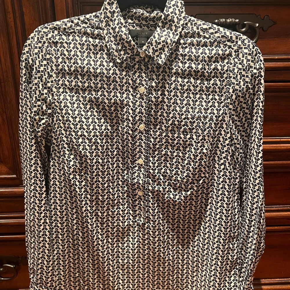 JCrew blouse smock soft